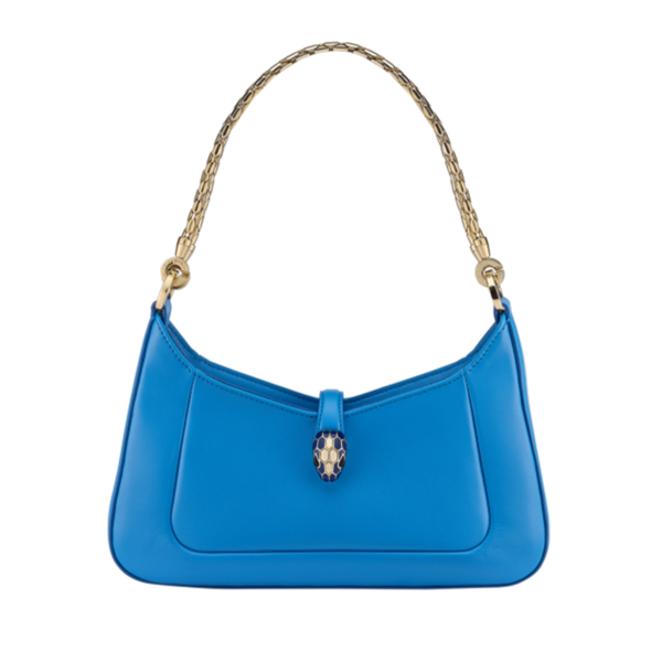 Serpenti Baia series shoulder bag (Blue)