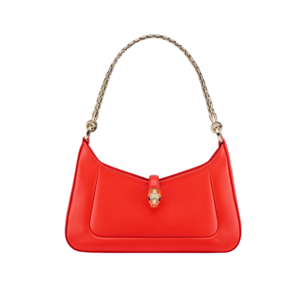 Serpenti Baia series shoulder bag (Red)
