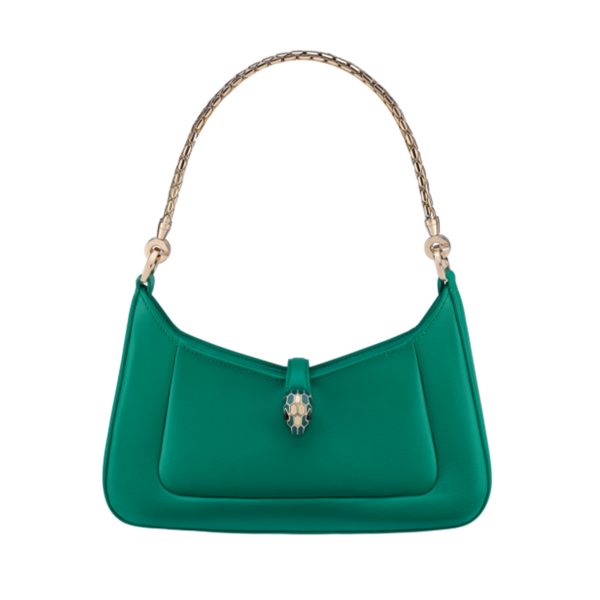 Serpenti Baia series shoulder bag (Green)